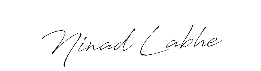 How to make Ninad Labhe name signature. Use Antro_Vectra style for creating short signs online. This is the latest handwritten sign. Ninad Labhe signature style 6 images and pictures png