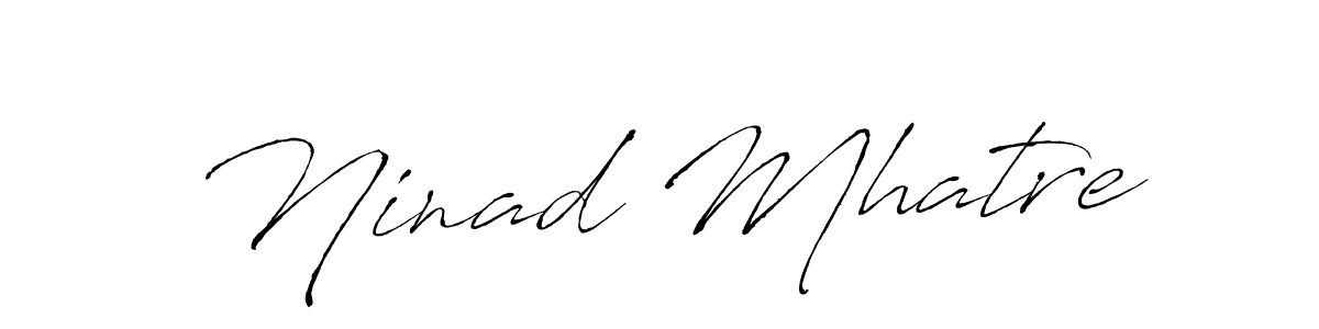 How to make Ninad Mhatre name signature. Use Antro_Vectra style for creating short signs online. This is the latest handwritten sign. Ninad Mhatre signature style 6 images and pictures png