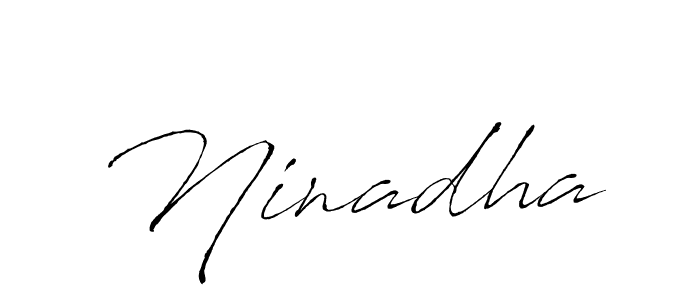 How to make Ninadha signature? Antro_Vectra is a professional autograph style. Create handwritten signature for Ninadha name. Ninadha signature style 6 images and pictures png