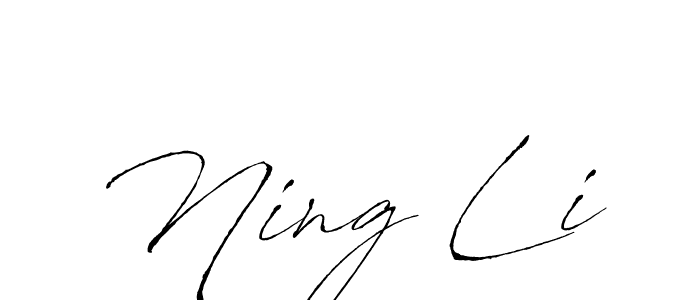 Antro_Vectra is a professional signature style that is perfect for those who want to add a touch of class to their signature. It is also a great choice for those who want to make their signature more unique. Get Ning Li name to fancy signature for free. Ning Li signature style 6 images and pictures png