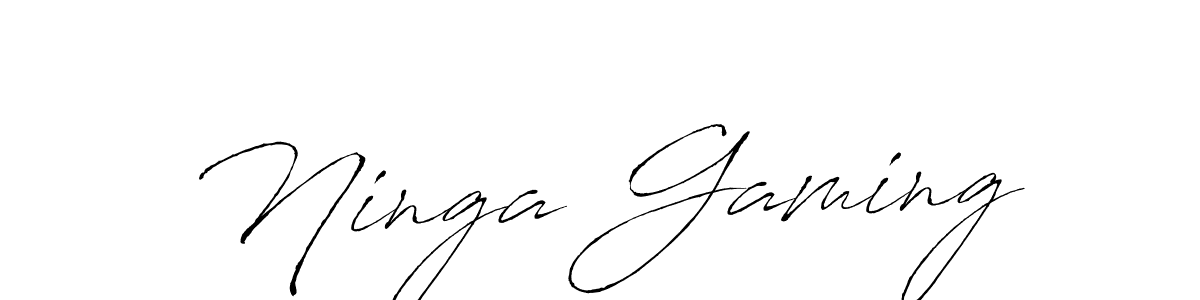 Create a beautiful signature design for name Ninga Gaming. With this signature (Antro_Vectra) fonts, you can make a handwritten signature for free. Ninga Gaming signature style 6 images and pictures png