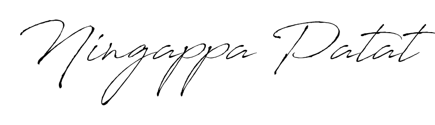 Transform the name Ningappa Patat into a signature masterpiece using Antro_Vectra font. Ideal for photographers, artists, and creators looking for watermarks. Ningappa Patat signature style 6 images and pictures png