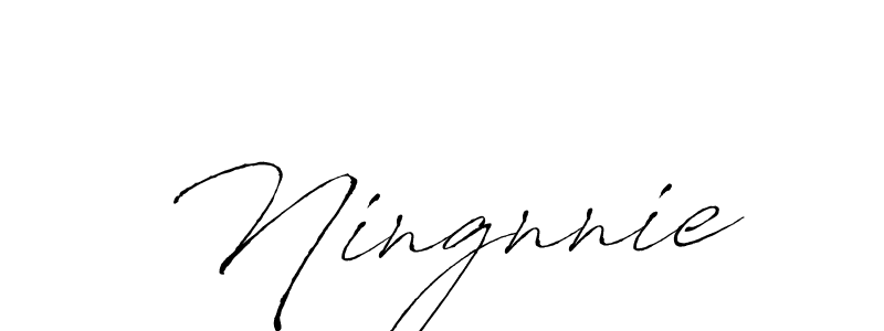 Ningnnie stylish signature style. Best Handwritten Sign (Antro_Vectra) for my name. Handwritten Signature Collection Ideas for my name Ningnnie. Ningnnie signature style 6 images and pictures png