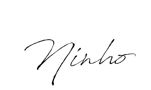 How to make Ninho name signature. Use Antro_Vectra style for creating short signs online. This is the latest handwritten sign. Ninho signature style 6 images and pictures png