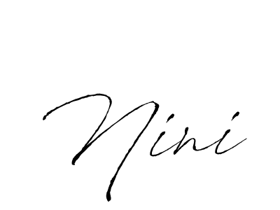 This is the best signature style for the Nini name. Also you like these signature font (Antro_Vectra). Mix name signature. Nini signature style 6 images and pictures png