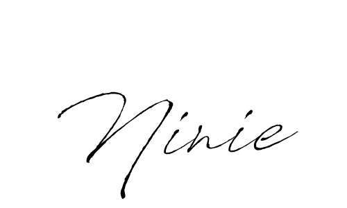 Create a beautiful signature design for name Ninie. With this signature (Antro_Vectra) fonts, you can make a handwritten signature for free. Ninie signature style 6 images and pictures png