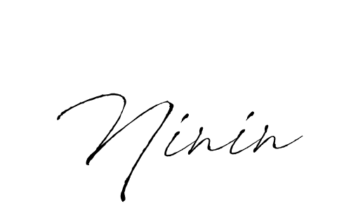 Create a beautiful signature design for name Ninin. With this signature (Antro_Vectra) fonts, you can make a handwritten signature for free. Ninin signature style 6 images and pictures png