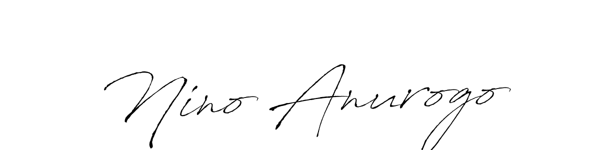 Make a beautiful signature design for name Nino Anurogo. With this signature (Antro_Vectra) style, you can create a handwritten signature for free. Nino Anurogo signature style 6 images and pictures png