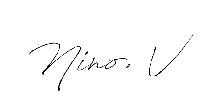 Also we have Nino. V name is the best signature style. Create professional handwritten signature collection using Antro_Vectra autograph style. Nino. V signature style 6 images and pictures png