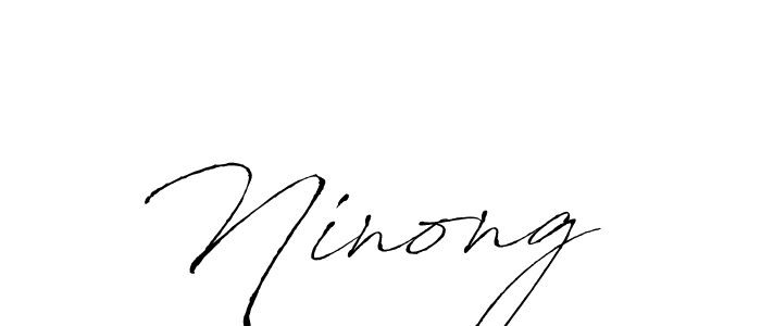The best way (Antro_Vectra) to make a short signature is to pick only two or three words in your name. The name Ninong  include a total of six letters. For converting this name. Ninong  signature style 6 images and pictures png