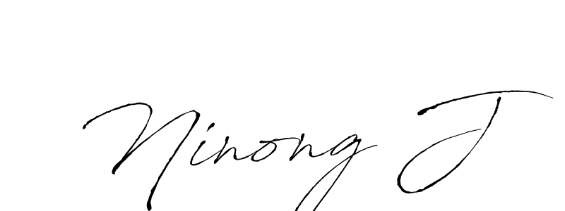 How to Draw Ninong J signature style? Antro_Vectra is a latest design signature styles for name Ninong J. Ninong J signature style 6 images and pictures png