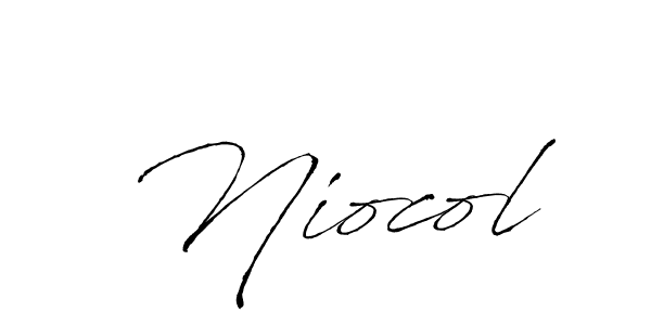 How to make Niocol signature? Antro_Vectra is a professional autograph style. Create handwritten signature for Niocol name. Niocol signature style 6 images and pictures png