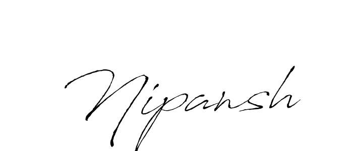 Design your own signature with our free online signature maker. With this signature software, you can create a handwritten (Antro_Vectra) signature for name Nipansh. Nipansh signature style 6 images and pictures png
