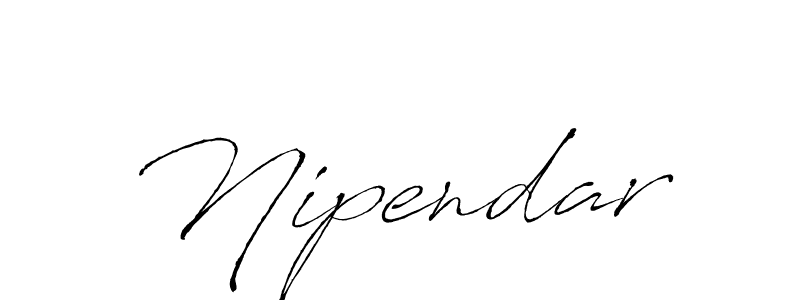 How to make Nipendar signature? Antro_Vectra is a professional autograph style. Create handwritten signature for Nipendar name. Nipendar signature style 6 images and pictures png