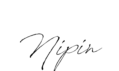 Create a beautiful signature design for name Nipin. With this signature (Antro_Vectra) fonts, you can make a handwritten signature for free. Nipin signature style 6 images and pictures png