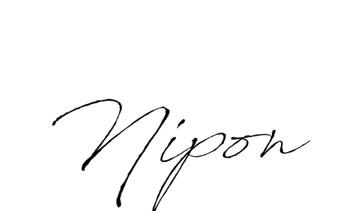 The best way (Antro_Vectra) to make a short signature is to pick only two or three words in your name. The name Nipon include a total of six letters. For converting this name. Nipon signature style 6 images and pictures png