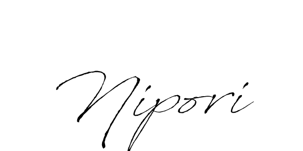 The best way (Antro_Vectra) to make a short signature is to pick only two or three words in your name. The name Nipori include a total of six letters. For converting this name. Nipori signature style 6 images and pictures png