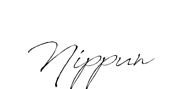 How to make Nippun name signature. Use Antro_Vectra style for creating short signs online. This is the latest handwritten sign. Nippun signature style 6 images and pictures png