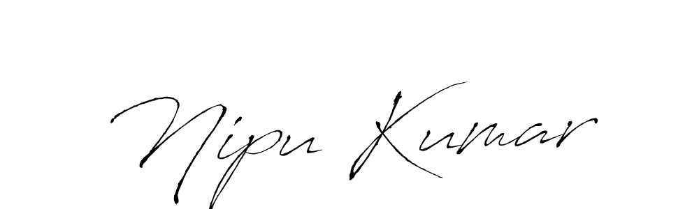 Also You can easily find your signature by using the search form. We will create Nipu Kumar name handwritten signature images for you free of cost using Antro_Vectra sign style. Nipu Kumar signature style 6 images and pictures png