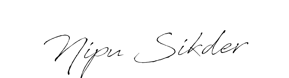 Nipu Sikder stylish signature style. Best Handwritten Sign (Antro_Vectra) for my name. Handwritten Signature Collection Ideas for my name Nipu Sikder. Nipu Sikder signature style 6 images and pictures png