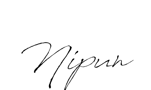 How to make Nipun name signature. Use Antro_Vectra style for creating short signs online. This is the latest handwritten sign. Nipun signature style 6 images and pictures png