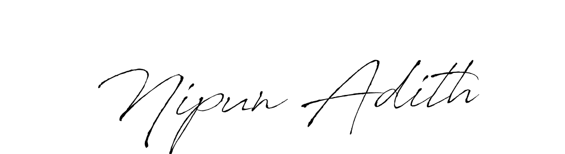 Similarly Antro_Vectra is the best handwritten signature design. Signature creator online .You can use it as an online autograph creator for name Nipun Adith. Nipun Adith signature style 6 images and pictures png