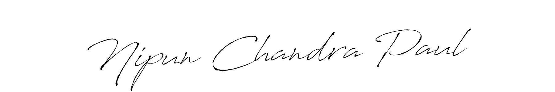 This is the best signature style for the Nipun Chandra Paul name. Also you like these signature font (Antro_Vectra). Mix name signature. Nipun Chandra Paul signature style 6 images and pictures png