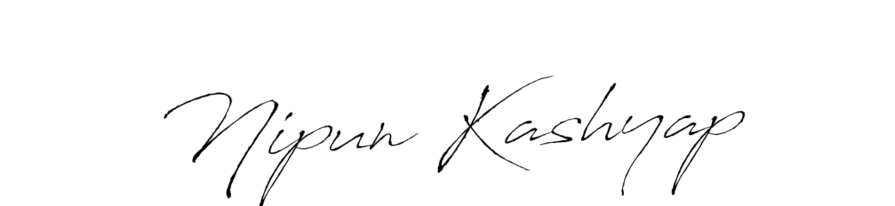 Use a signature maker to create a handwritten signature online. With this signature software, you can design (Antro_Vectra) your own signature for name Nipun Kashyap. Nipun Kashyap signature style 6 images and pictures png