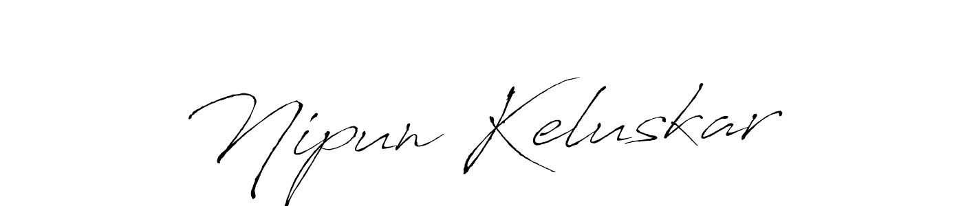 You can use this online signature creator to create a handwritten signature for the name Nipun Keluskar. This is the best online autograph maker. Nipun Keluskar signature style 6 images and pictures png