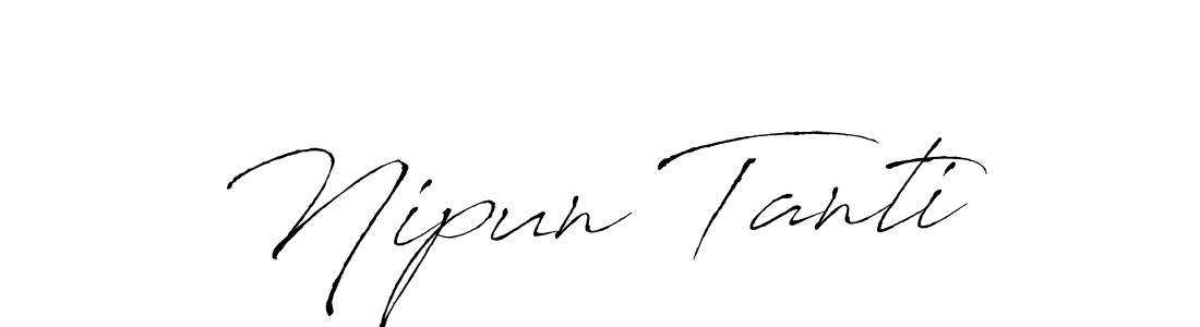 Also You can easily find your signature by using the search form. We will create Nipun Tanti name handwritten signature images for you free of cost using Antro_Vectra sign style. Nipun Tanti signature style 6 images and pictures png