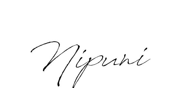 The best way (Antro_Vectra) to make a short signature is to pick only two or three words in your name. The name Nipuni include a total of six letters. For converting this name. Nipuni signature style 6 images and pictures png