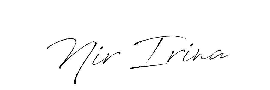 Make a short Nir Irina signature style. Manage your documents anywhere anytime using Antro_Vectra. Create and add eSignatures, submit forms, share and send files easily. Nir Irina signature style 6 images and pictures png