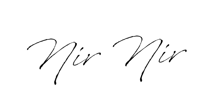 Design your own signature with our free online signature maker. With this signature software, you can create a handwritten (Antro_Vectra) signature for name Nir Nir. Nir Nir signature style 6 images and pictures png