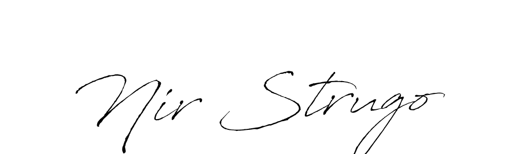 Antro_Vectra is a professional signature style that is perfect for those who want to add a touch of class to their signature. It is also a great choice for those who want to make their signature more unique. Get Nir Strugo name to fancy signature for free. Nir Strugo signature style 6 images and pictures png