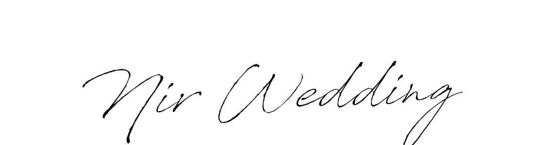 Create a beautiful signature design for name Nir Wedding. With this signature (Antro_Vectra) fonts, you can make a handwritten signature for free. Nir Wedding signature style 6 images and pictures png