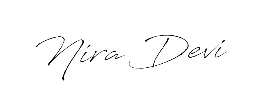Make a beautiful signature design for name Nira Devi. With this signature (Antro_Vectra) style, you can create a handwritten signature for free. Nira Devi signature style 6 images and pictures png