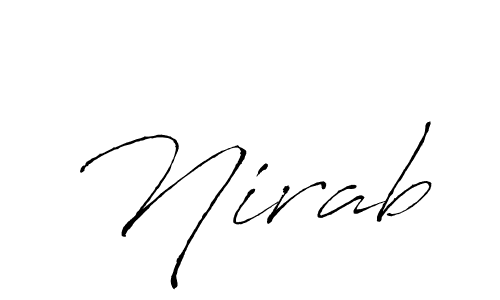 Create a beautiful signature design for name Nirab. With this signature (Antro_Vectra) fonts, you can make a handwritten signature for free. Nirab signature style 6 images and pictures png