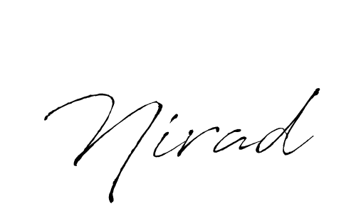 How to make Nirad name signature. Use Antro_Vectra style for creating short signs online. This is the latest handwritten sign. Nirad signature style 6 images and pictures png