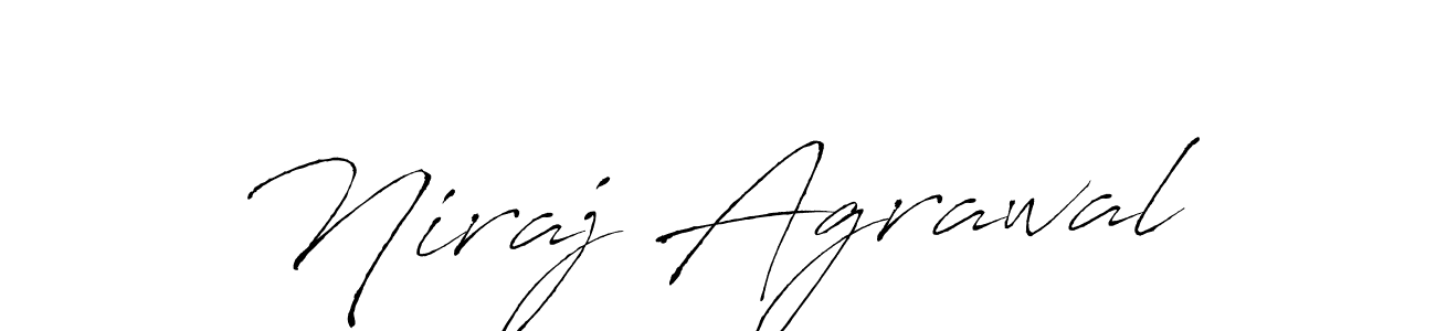 Create a beautiful signature design for name Niraj Agrawal. With this signature (Antro_Vectra) fonts, you can make a handwritten signature for free. Niraj Agrawal signature style 6 images and pictures png