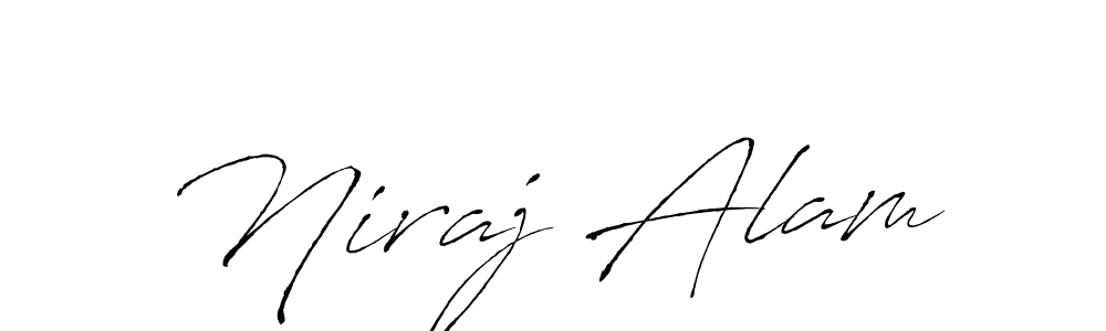 Design your own signature with our free online signature maker. With this signature software, you can create a handwritten (Antro_Vectra) signature for name Niraj Alam. Niraj Alam signature style 6 images and pictures png