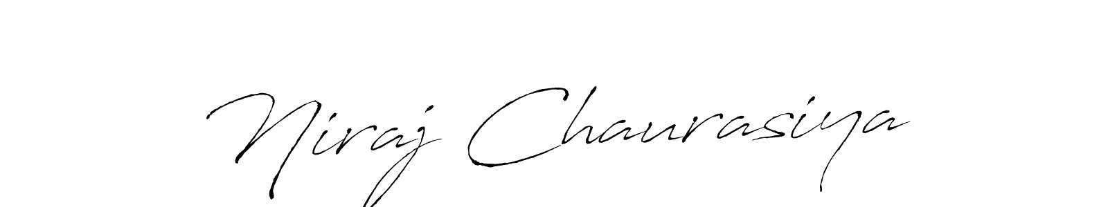 Design your own signature with our free online signature maker. With this signature software, you can create a handwritten (Antro_Vectra) signature for name Niraj Chaurasiya. Niraj Chaurasiya signature style 6 images and pictures png