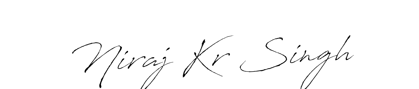 Antro_Vectra is a professional signature style that is perfect for those who want to add a touch of class to their signature. It is also a great choice for those who want to make their signature more unique. Get Niraj Kr Singh name to fancy signature for free. Niraj Kr Singh signature style 6 images and pictures png