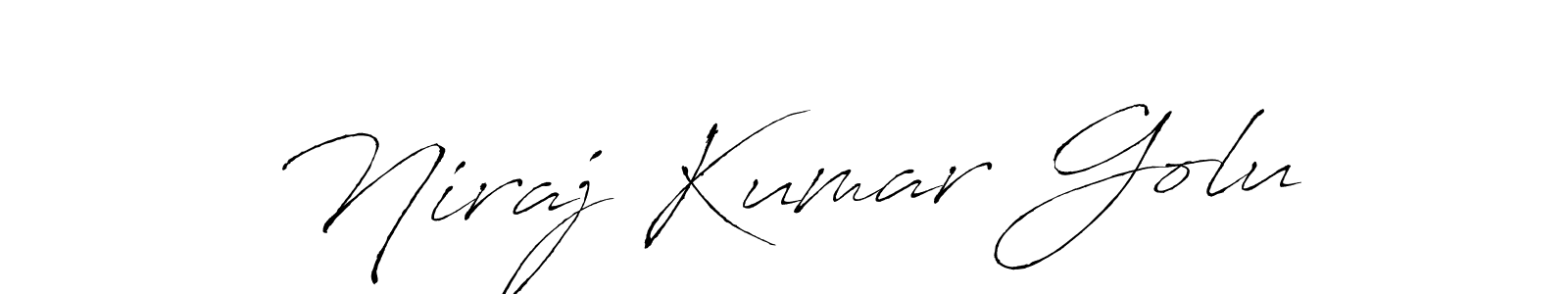 Niraj Kumar Golu stylish signature style. Best Handwritten Sign (Antro_Vectra) for my name. Handwritten Signature Collection Ideas for my name Niraj Kumar Golu. Niraj Kumar Golu signature style 6 images and pictures png