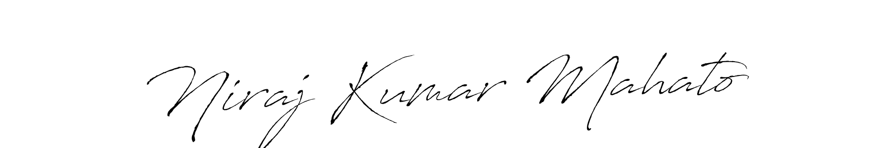 Create a beautiful signature design for name Niraj Kumar Mahato. With this signature (Antro_Vectra) fonts, you can make a handwritten signature for free. Niraj Kumar Mahato signature style 6 images and pictures png