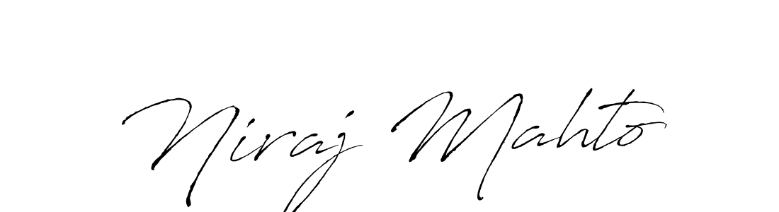 Use a signature maker to create a handwritten signature online. With this signature software, you can design (Antro_Vectra) your own signature for name Niraj Mahto. Niraj Mahto signature style 6 images and pictures png