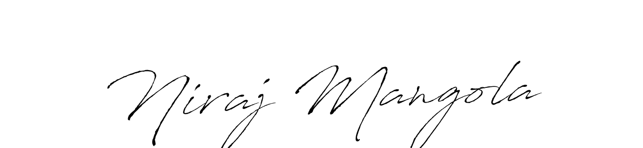 How to make Niraj Mangola signature? Antro_Vectra is a professional autograph style. Create handwritten signature for Niraj Mangola name. Niraj Mangola signature style 6 images and pictures png