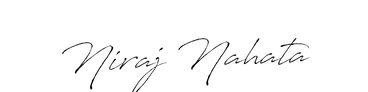 Also we have Niraj Nahata name is the best signature style. Create professional handwritten signature collection using Antro_Vectra autograph style. Niraj Nahata signature style 6 images and pictures png