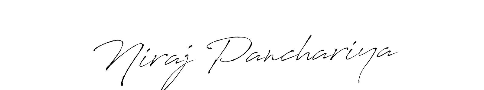 Create a beautiful signature design for name Niraj Panchariya. With this signature (Antro_Vectra) fonts, you can make a handwritten signature for free. Niraj Panchariya signature style 6 images and pictures png