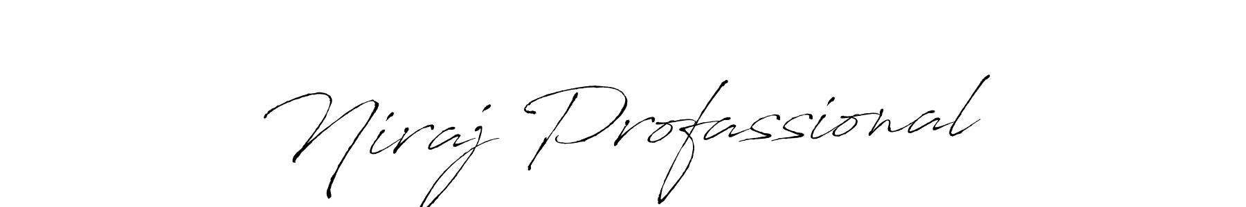 The best way (Antro_Vectra) to make a short signature is to pick only two or three words in your name. The name Niraj Profassional include a total of six letters. For converting this name. Niraj Profassional signature style 6 images and pictures png