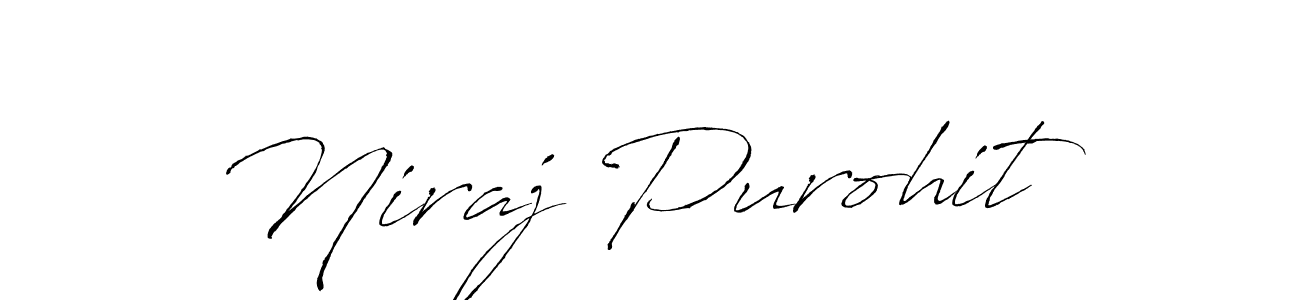 Design your own signature with our free online signature maker. With this signature software, you can create a handwritten (Antro_Vectra) signature for name Niraj Purohit. Niraj Purohit signature style 6 images and pictures png